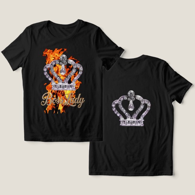 Camiseta Tri-Blend Boss Lady (Design Frente e Verso)