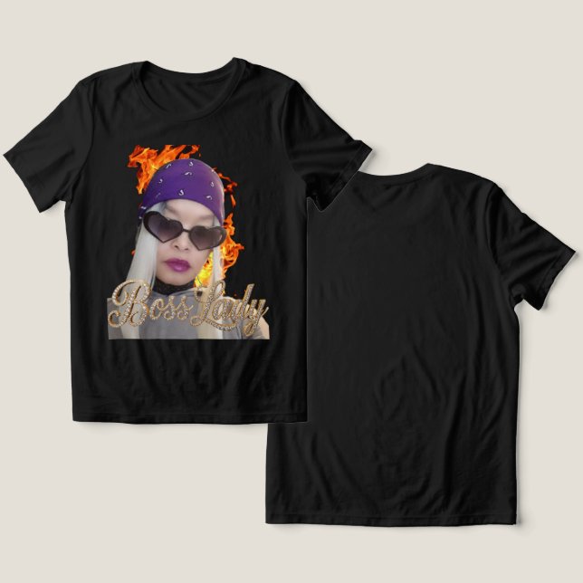 Camiseta Tri-Blend Boss Lady (Design Frente e Verso)