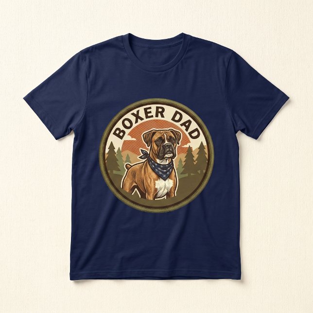 Camiseta Tri-blend Boxer Dad | Presente para Pai d (Criador carregado)