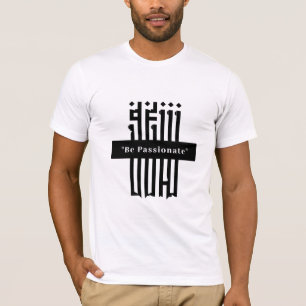 Camiseta Tri-Blend Branca Minimalista Tipografia