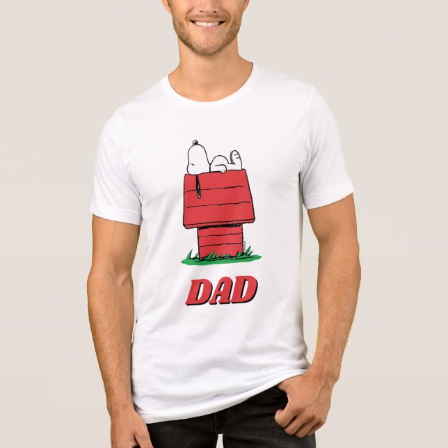 Camiseta Tri-Blend Casa do Cachorro Snoopy Peanuts (Frente)