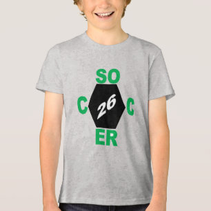 Camiseta Tri-blend cinza DESIGN SOCCER 26