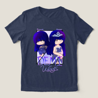 Camiseta Tri-Blend Com Princesa/Rainha Demi