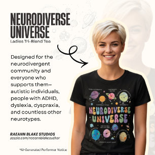 Camiseta Tri-Blend Consciência do Universo Neurodi