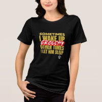 Camiseta Tri-Blend de Casal Engraçada com Chamada