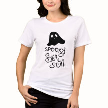Camiseta Tri-Blend de fantasma fofo da temporada a