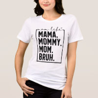 Camiseta Tri-Blend de Tipografia Sarcástica de Mãe