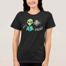 Camiseta Tri-Blend Feminina Alien All Mine