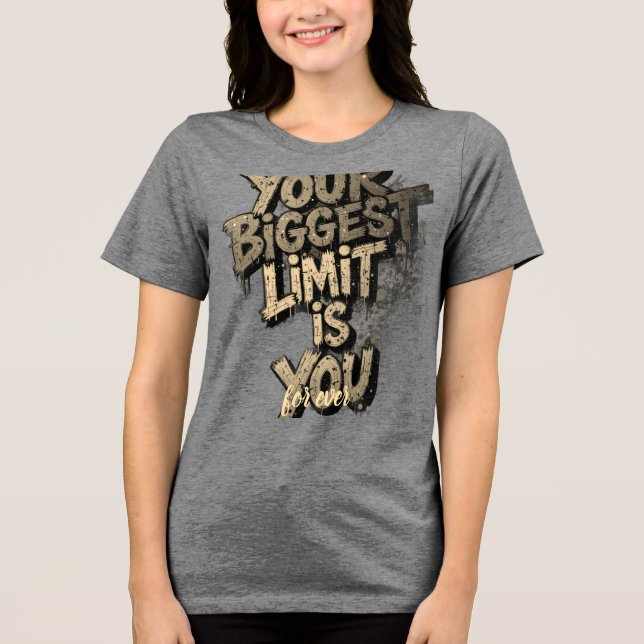 Camiseta Tri-blend Feminina Bella+Canvas (Frente)