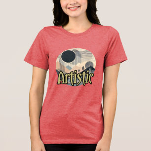 Camiseta Tri-blend Feminina Bella+Canvas, Branca,