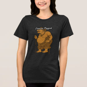 Camiseta Tri-blend Feminina Bella+Canvas, Branca,