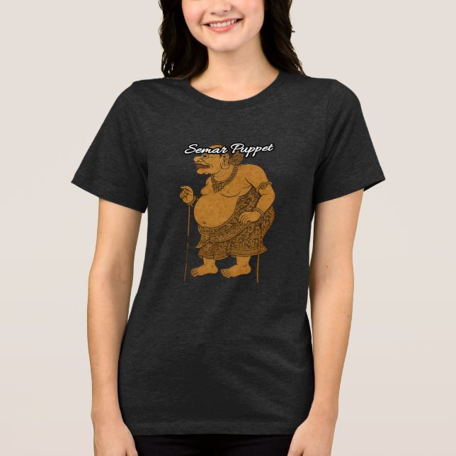 Camiseta Tri-blend Feminina Bella+Canvas, Branca,  (Frente)