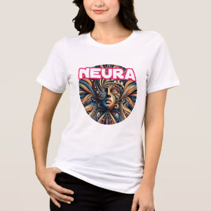 Camiseta Tri-blend Feminina Bella+Canvas, Branca,