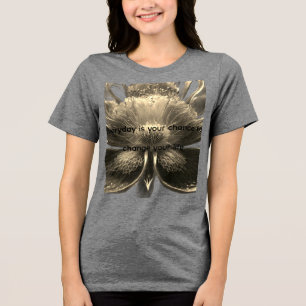 Camiseta Tri-Blend Feminina Bella+Canvas da Zazzle