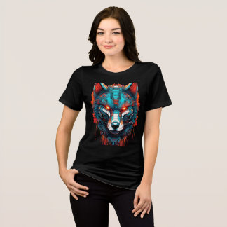 Camiseta Tri-blend Feminina Mech Wolf