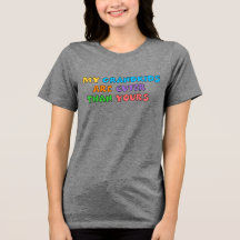 Camiseta Tri-Blend Feminina Netos Mais Fofos