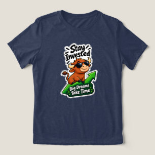 Camiseta Tri-Blend Feminina para Investidores - Pe