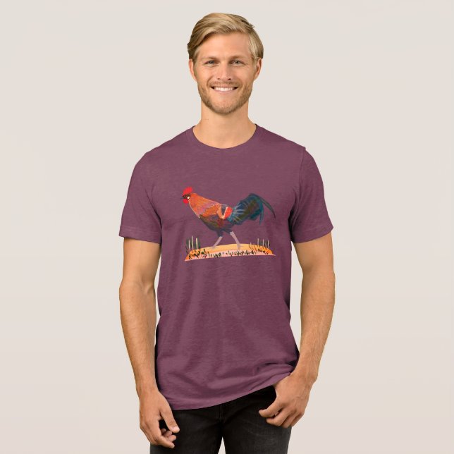 Camiseta Tri-Blend Frango da Selva (Frente Completa)