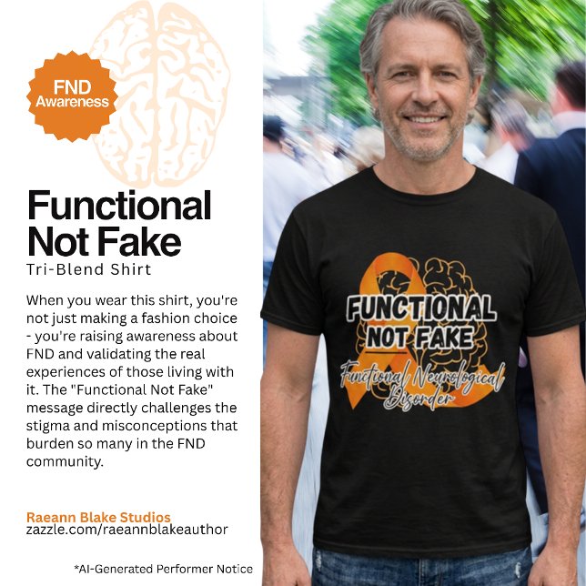 Camiseta Tri-Blend Funcional Não Falsa Conscientiz (Criador carregado)