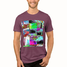 Camiseta Tri-blend – Grade Abstrata