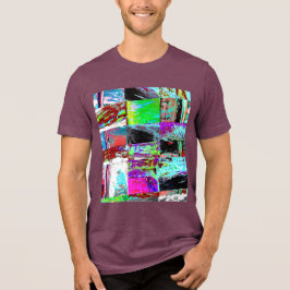 Camiseta Tri-blend – Grade Abstrata