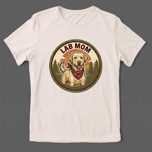 Camiseta Tri-blend Lab Mom Presente para Mãe de