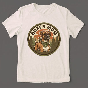 Camiseta Tri-blend Mãe do Boxer Presente para Mã
