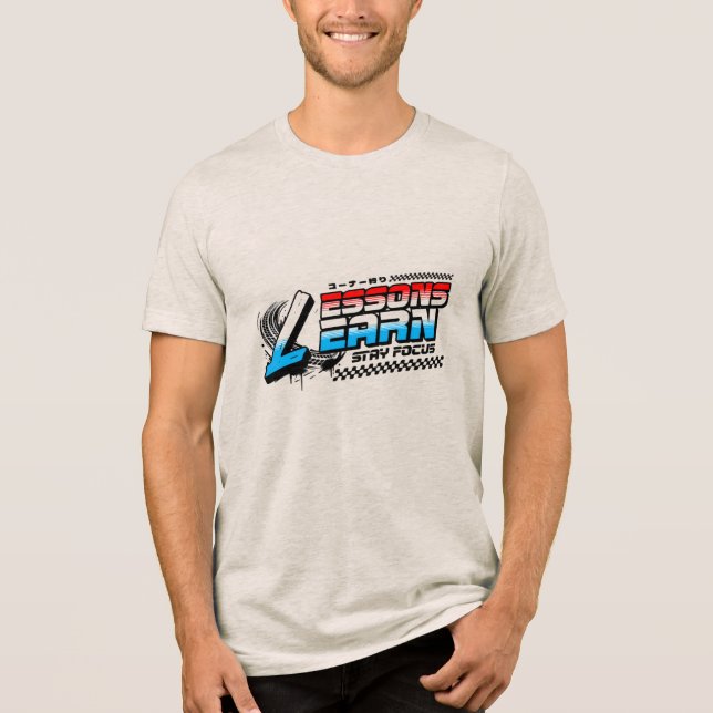 CAMISETA TRI-BLEND MEN'S FOCUS LESSONS LEARN  (Frente)