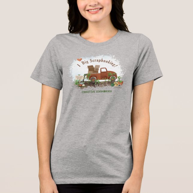 Camiseta Tri-Blend para senhoras (Frente)