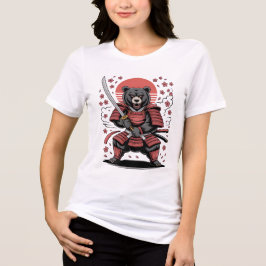 Camiseta Tri-blend Samurai Bear Feminina