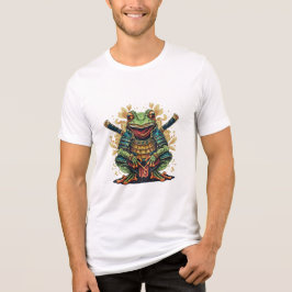 Camiseta Tri-blend Samurai Frog Warrior Bella+Canv