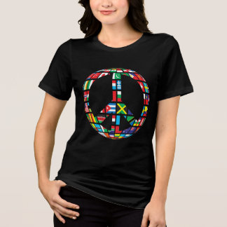 Camiseta Tri-Blend sinal de paz