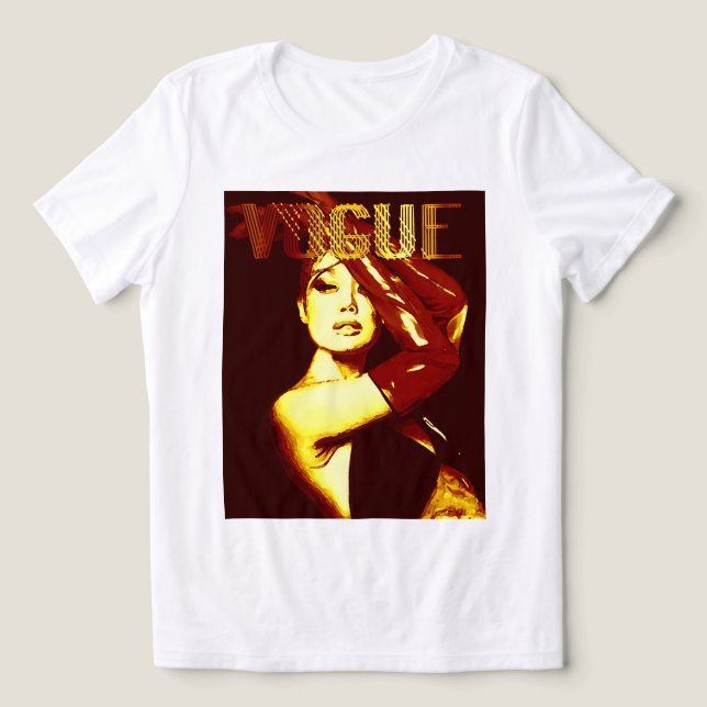 Camiseta Tri‑Blend "Striking a Pose" da Retro Vogu (Design frontal)