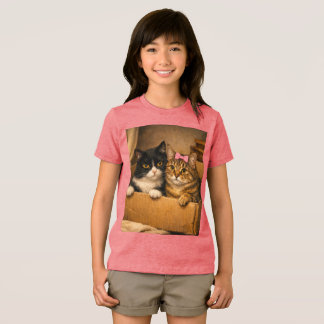 Camiseta Tri‑Blend Warm Moments Cats in a Box Youth Shirt