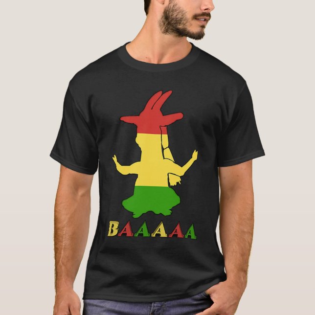 Camiseta Tri Color Rasta Goat (Frente)