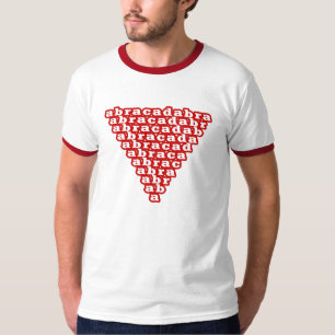 Camiseta triângulo abracadabra invertido