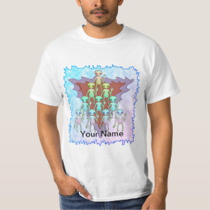 Camiseta Triângulo Alienígena Violeta