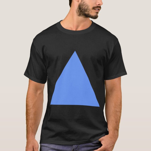 Camiseta Triângulo - Azul Bebê (Frente)
