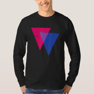 Camiseta Triângulo Bissexual Desfile Orgulho LGBTQ Grungy B