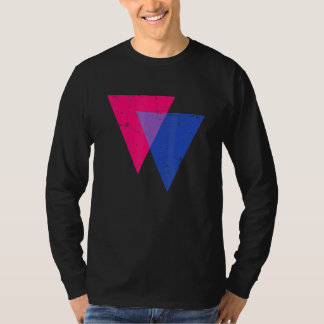 Camiseta Triângulo Bissexual Desfile Orgulho LGBTQ Grungy B