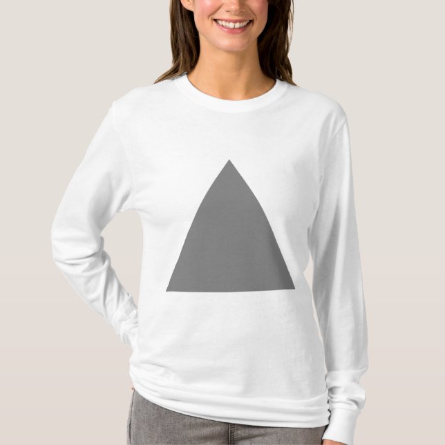 Camiseta Triângulo - Cinza 50pc (Frente)
