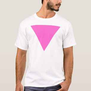 Camiseta Triângulo cor-de-rosa