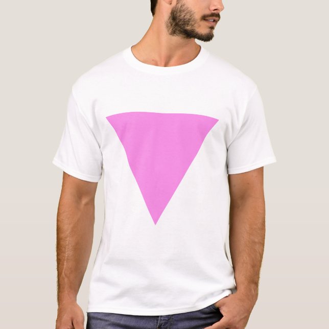 Camiseta Triângulo cor-de-rosa (Frente)