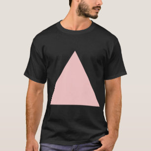 Camiseta Triângulo - Cor-de-rosa esmaecido