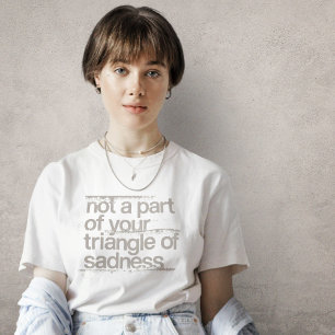 Camiseta Triângulo da Tristeza da Camisa-T