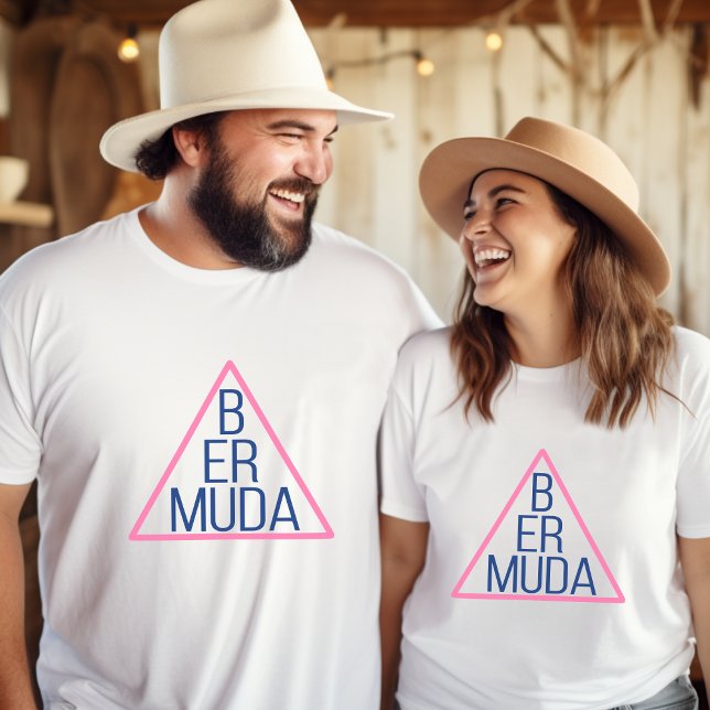 Camiseta Triângulo das Bermudas com Dentro de Texto Moderno (Criador carregado)