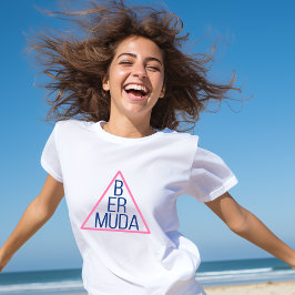 Camiseta Triângulo das Bermudas com Dentro de Texto Moderno