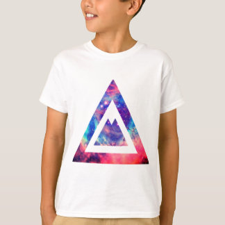 Camiseta triângulo de espaço do hipster