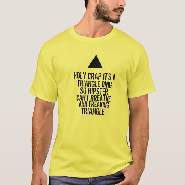 Camiseta Triângulo do Hipster OMG (Frente)