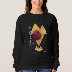 Camiseta Triângulo estético Streetwear Girassol Trendy Gra
